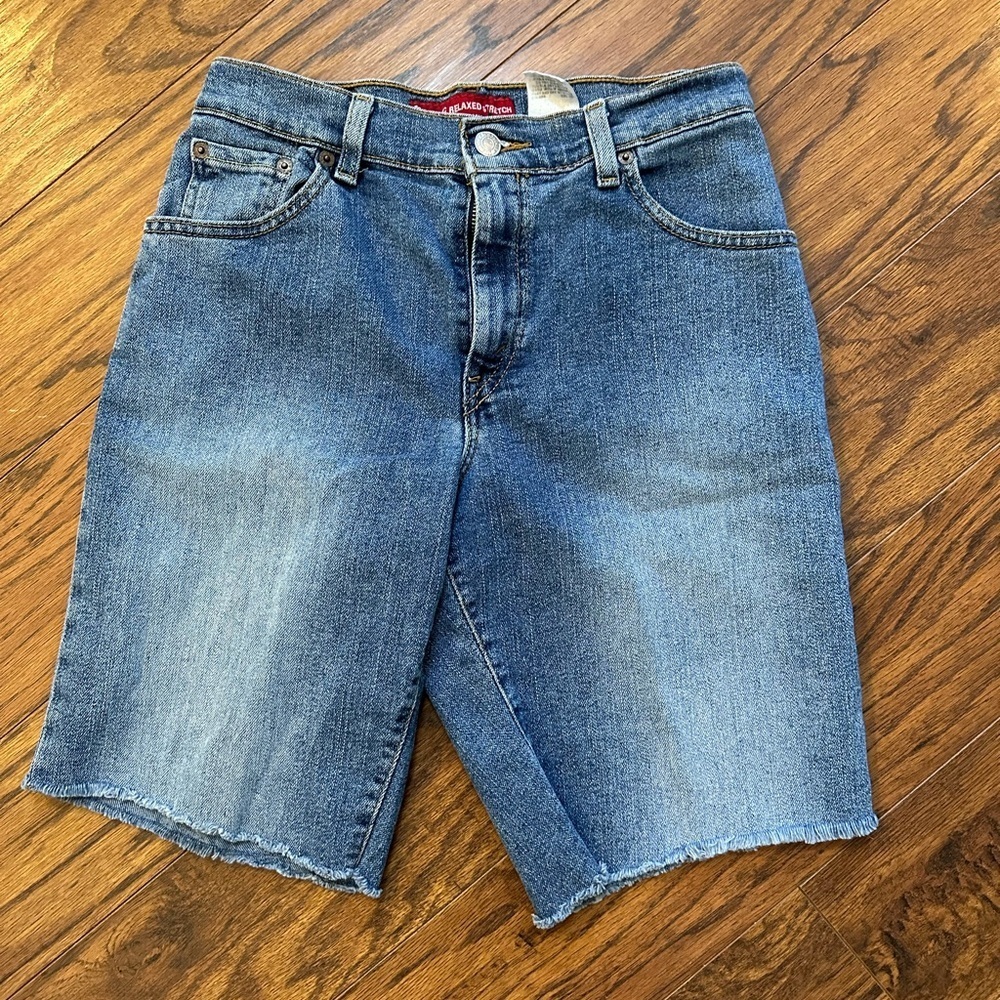 Signature by Levi Strauss Blue Bermuda Shorts